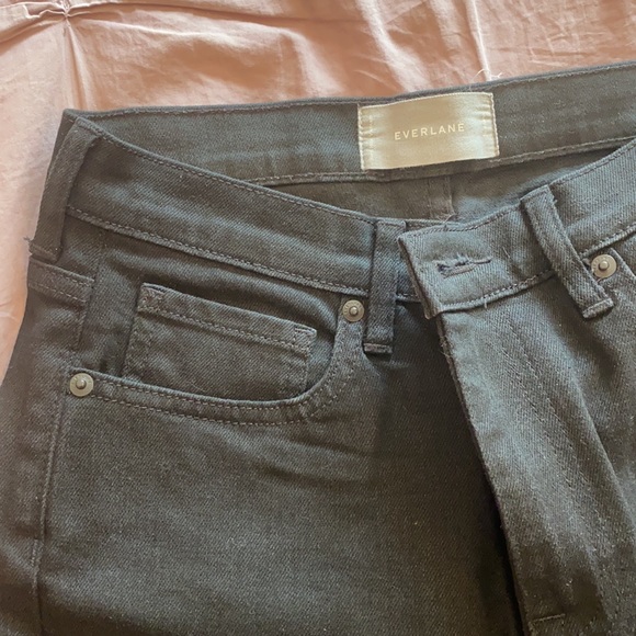 Everlane Black Straight Jeans - Picture 2 of 3